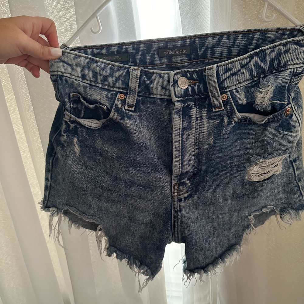 Size 0 jeans shorts ripped jeans shorts